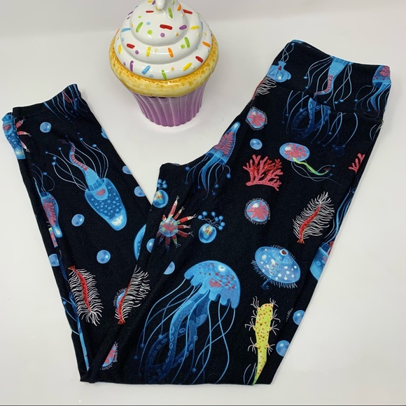 LuLaRoe Pants - LuLaRoe Jellyfish Coral Sea Leggings